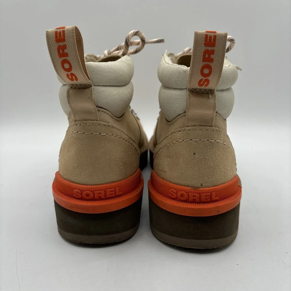 Sorel Hi-Line Hiker Women's 7.5 Suede Waterproof Boots Ceramic Tan NL4878-209‎